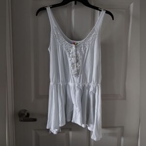 Free People Coquet Beach Sequin Tunic Size XS